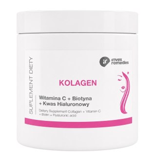 Kolagen + witamina C + biotyna + kwas hialuronowy 184g INVEX REMEDIES