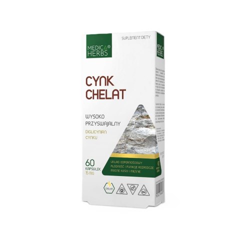 MEDICA HERBS Cynk Chelat 15mg, 60 kaps.