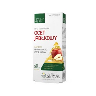 MEDICA HERBS Ocet jabłkowy 650mg, 60 kaps.