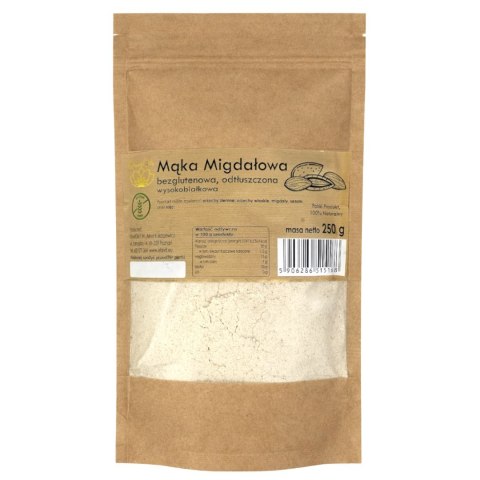Mąka migdałowa odtłuszczona bezglutenowa 250g EFAVIT