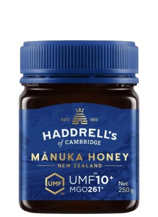 Miód Manuka UMF10+ MGO261+ 250g HADDRELL'S OF CAMBRIDGE