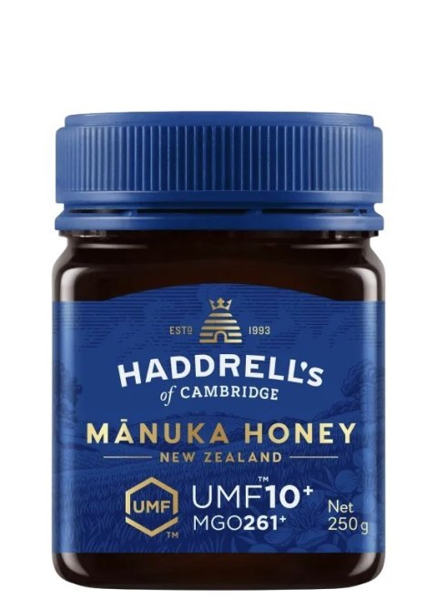 Miód Manuka UMF10+ MGO261+ 250g HADDRELL'S OF CAMBRIDGE