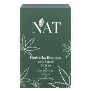 NAT Herbatka konopna FIX 3% CBD 20*1,5g