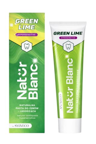 NATUR BLANC Pasta do zębów bez fluoru GREEN LIME łagodząca nadwrażliwość 100ml SYLVECO