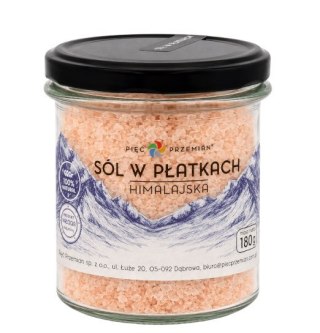 PIĘĆ PRZEMIAN Sól himalajska różowa w płatkach bezglutenowa 180g