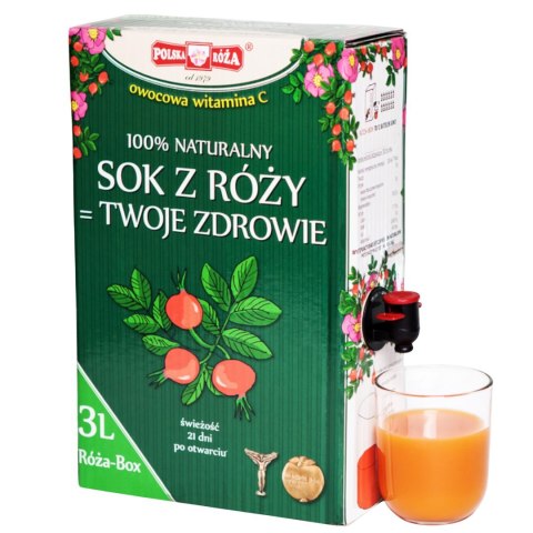 RÓŻA BOX Witamina C 100% owocowa 3 L POLSKA RÓŻA