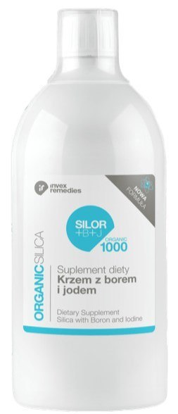 SILOR+B+J ORGANIC 1000 krzem z borem i jodem 1000 ml INVEX REMEDIES