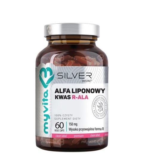 SILVER Kwas Alfaliponowy R-ALA 150mg, 60kaps. MyVita