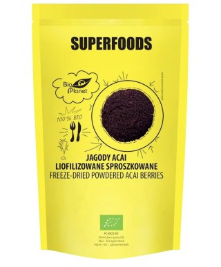 SUPERFOODS Jagody Acai liofilizowane sproszkowane BIO 100g BIO PLANET