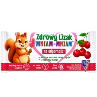 Zdrowy lizak Mniam-Mniam bez cukru musująca wiśnia 1 szt. STARPHARMA