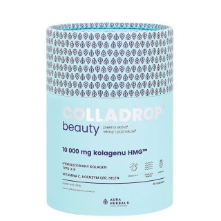 AURA HERBALS Colladrop BEAUTY saszetki - kolagen morski HMG smak ananas 10000mg, 30 sasz.