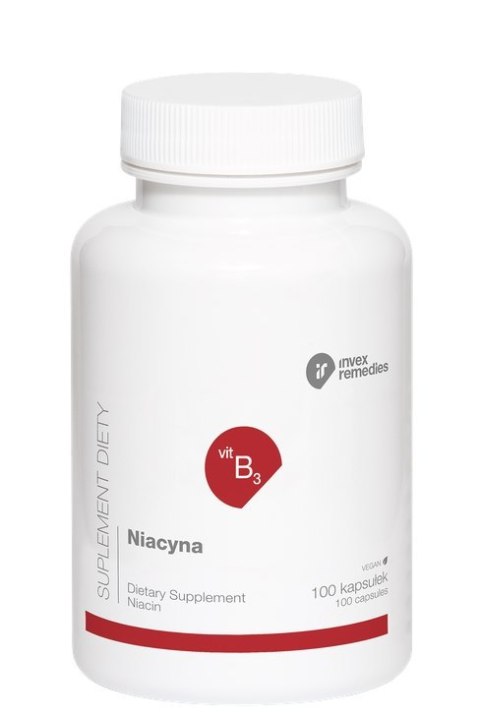 Niacyna 500mg, 100 kaps. INVEX REMEDIES