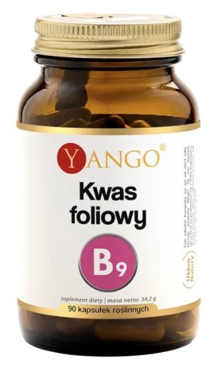 YANGO Kwas foliowy (witamina B9) - 90 kaps.