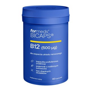 BICAPS B12 500mcg, 60 kaps. FORMEDS