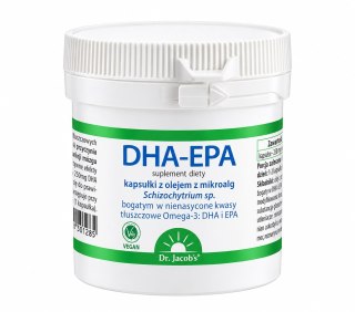 DR. JACOB'S DHA + EPA kapsułki z olejem z mikroalg 60 kaps.