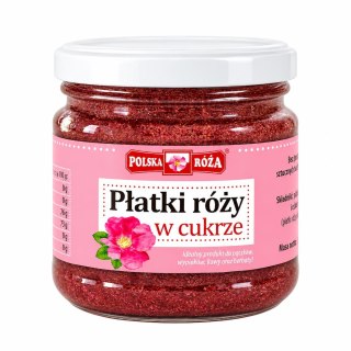 Płatki róży w cukrze 220g POLSKA RÓŻA